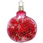 Стеклянная елочная игрушка Гранат - Pescantina 9 см