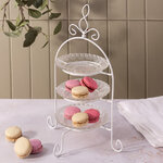 Этажерка для фруктов Мадлен трехъярусная 32 см, стекло