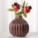 Керамическая вазочка Жюстин 11 см кофейная