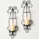 Набор металлических подсвечников Монсенор 45*15 см, 2 шт