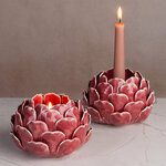 Керамический подсвечник Carciofo 9 см красный