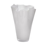 Декоративная ваза Via Drappo 22 см белая