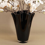 Декоративная ваза Via Drappo 22 см черная
