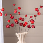 Искусственная ветка Физалис 90 см красный