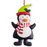 Елочная игрушка Новогодний Сказочник - Пингвин 9 см, подвеска