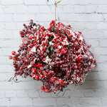 Подвесная композиция Шар 25 см Красные ягоды в снегу