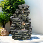 Садовый фонтан Монтерия 66 см с LED подсветкой