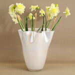 Декоративная ваза Эрменария 25 см белая