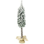 Настольная елка на ножке Гномик 70 см заснеженная, ПВХ