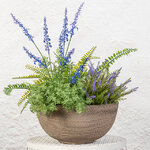 Декоративное кашпо Ричмонд 25*12 см мокко, пластик