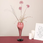 Декоративная ваза Albigono 35 см изумрудно-розовая