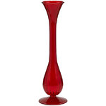 Стеклянная ваза Ирлинда 35 см бургунди