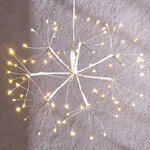 Светодиодное украшение Одуванчик Регардо 20 см, 80 теплых белых LED ламп с мерцанием, IP44