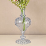 Стеклянная ваза Monofiore 30 см голубая