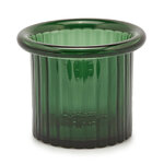 Стеклянный подсвечник Pillar 16 см зеленый