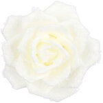 Искусственная роза Theavire 14 см кремовая, клипса