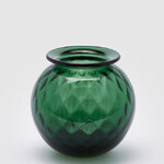 Стеклянная ваза Rossella 15 см зеленая