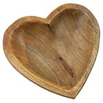 Деревянная тарелка Сердце 25 см