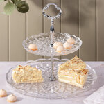 Фруктовница Salisbury двухъярусная 27 см, стекло