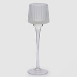 Стеклянный подсвечник-бокал Foscolo White 27 см