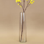 Стеклянная ваза Рейфгвино 38 см дымчато-серая