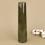 Стеклянная ваза Рейфгвино 31 см темно-зеленая