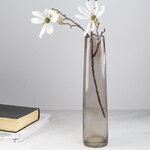 Стеклянная ваза Рейфгвино 31 см дымчато-коричневая