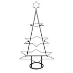 Декоративная елка из металла Starfall 90 см, черная