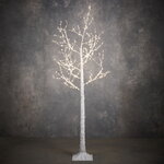Светодиодное дерево Белая Береза 150 см, 400 теплых белых LED ламп, таймер, IP44