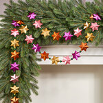 Бусы на елку Звездный Калейдоскоп 270 см, пластик