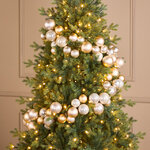 Гирлянда из елочных шаров Жемчужное Сияние - Winter Gems 180*17 см, пластик