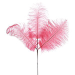 Искусственная ветка с перьями Брондрика 61 см розовая