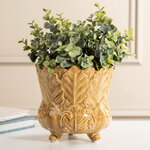 Декоративная ваза-кашпо Пианта Феличе 15 см песочная