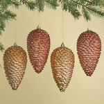 Елочные игрушки Шишка - Baston Royale 16*9 см, 4 шт, пластик