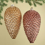 Елочная игрушка Шишка - Baston Royale 24*14 см, 2 шт, пластик