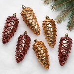 Елочные игрушки Шишки - Baston Royale 11*5 см, 6 шт, пластик