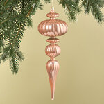 Елочная игрушка Сосулька Petrice 29 см розовое золото, пластик