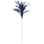 Декоративная ветка с перьями Gerdiway 80 см синяя