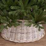 Плетеная корзина для елки Vinoviro 65*28 см серая