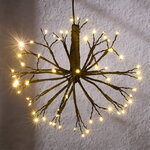 Светодиодное украшение Одуванчик Блекари 30 см, 63 экстра теплых белых LED ламп, IP44