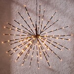 Светодиодное украшение Firework Black 70 см, 160 экстра теплых белых LED ламп, IP44