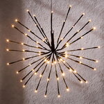 Светодиодное украшение Firework Black 45 см, 72 теплых белых LED ламп, IP44