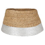 Плетеная корзина для елки Bruno 50*26 см серебряная