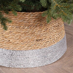 Плетеная корзина для елки Bruno 58*26 см серебряная