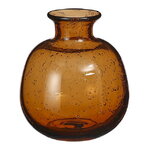 Стеклянная ваза Эрнестина 11 см коричневая