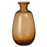 Стеклянная ваза Эрнестина 17 см коричневая