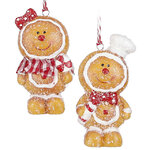 Набор елочных игрушек Пряничные Человечки 10 см, 2 шт, подвеска