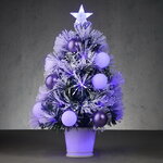 Оптоволоконная елка Purple Christmas 60 см, ПВХ, контроллер