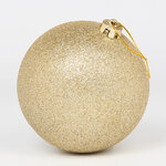 Пластиковый шар Sonder 15 см шампань с блестками