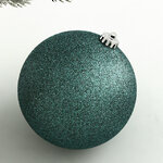 Пластиковый шар Sonder 15 см сине-зеленый с блестками